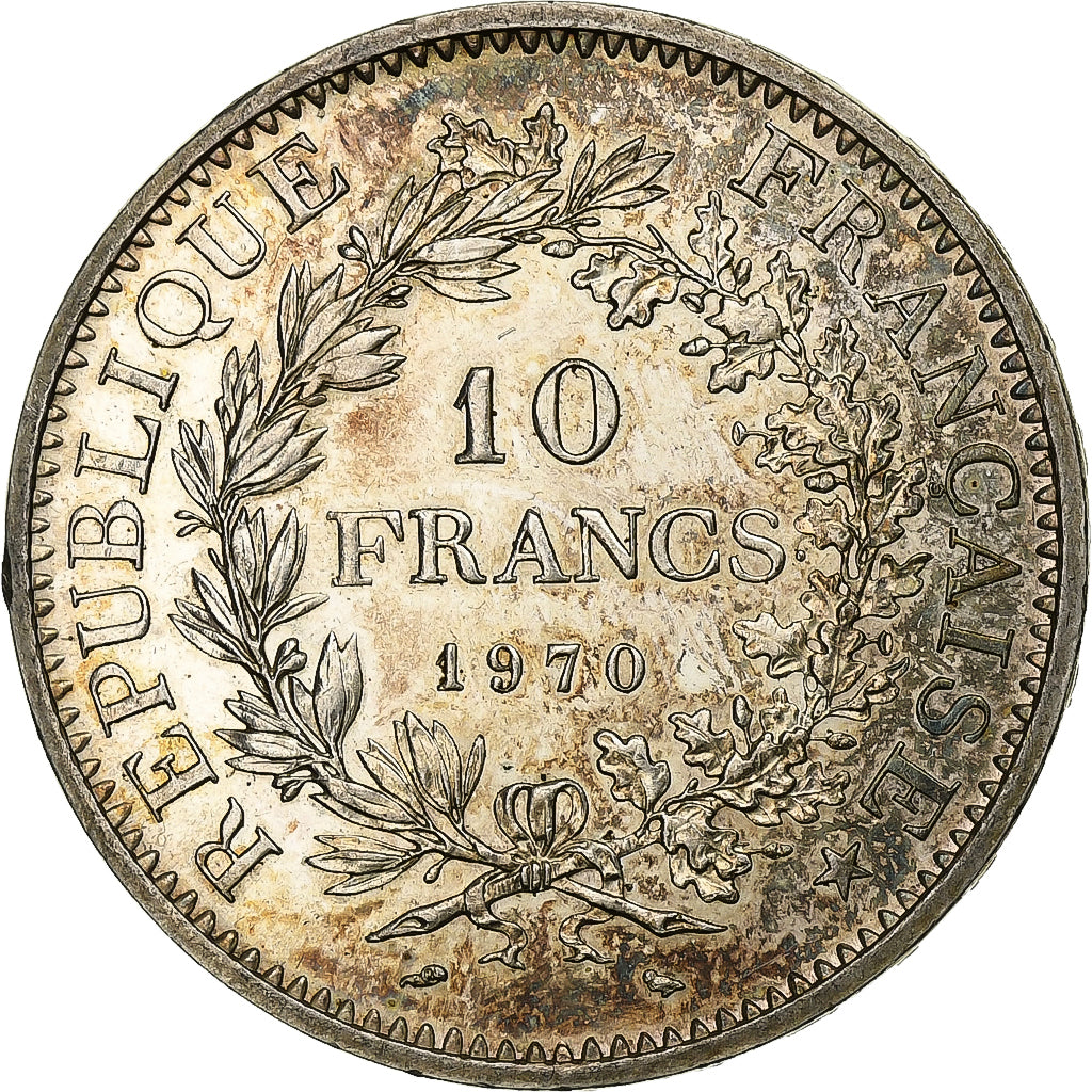 Coin, France, Hercule, 10 Francs, 1970, Paris, MS(60-62), Silver, KM:932