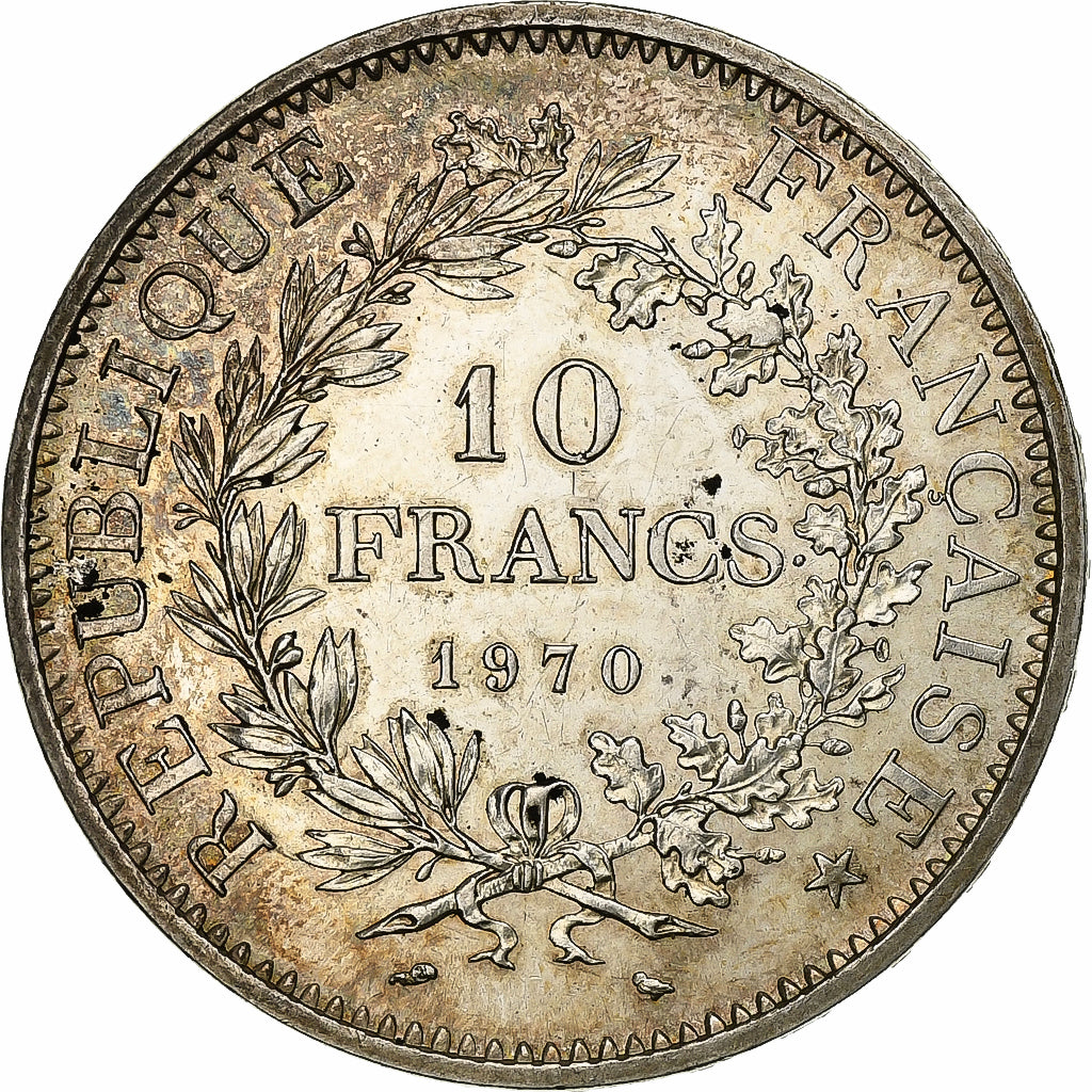 Coin, France, Hercule, 10 Francs, 1970, Paris, MS(60-62), Silver, KM:932