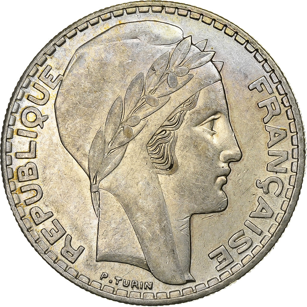 Coin, France, Turin, 20 Francs, 1938, Paris, MS(60-62), Silver, KM:879