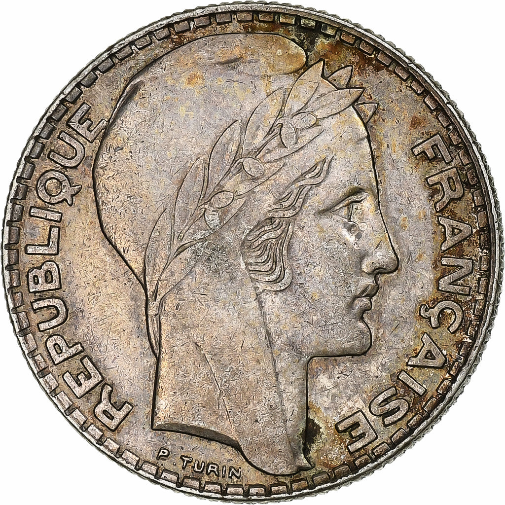 Moneta, Francia, Turin, 10 Francs, 1934, Paris, SPL-, Argento, KM:878
