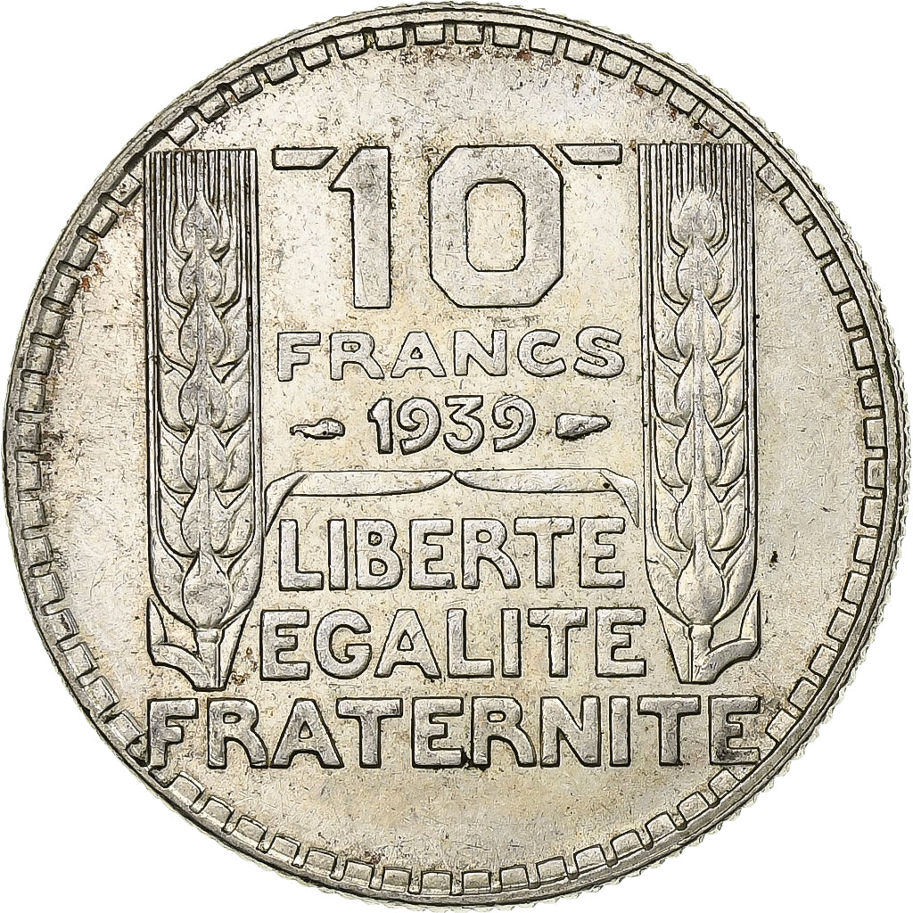 Münze, Frankreich, Turin, 10 Francs, 1939, Paris, VZ+, Silber, KM:878