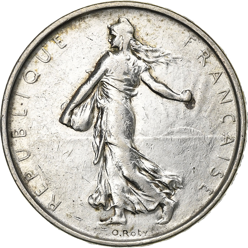 Moeda, França, Semeuse, 5 Francs, 1963, Paris, MS(60-62), Prata, KM:926