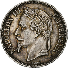 France, Napoleon III, 5 Francs, 1870, Strasbourg, Silver, EF(40-45)