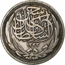 Coin, Egypt, Hussein Kamil, 10 Piastres, 1917, VF(20-25), Silver, KM:319