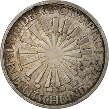 GERMANY - FEDERAL REPUBLIC, 10 Mark, 1972, Stuttgart, Silver, AU(55-58), KM:130