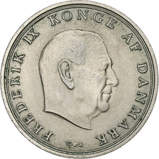 Coin, Denmark, Frederik IX, 10 Kroner, 1968, Copenhagen, EF(40-45), Silver