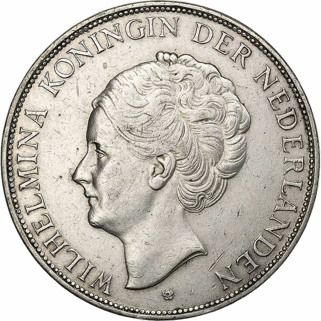 Monnaie, Pays-Bas, Wilhelmina I, 2-1/2 Gulden, 1929, TTB, Argent, KM:165