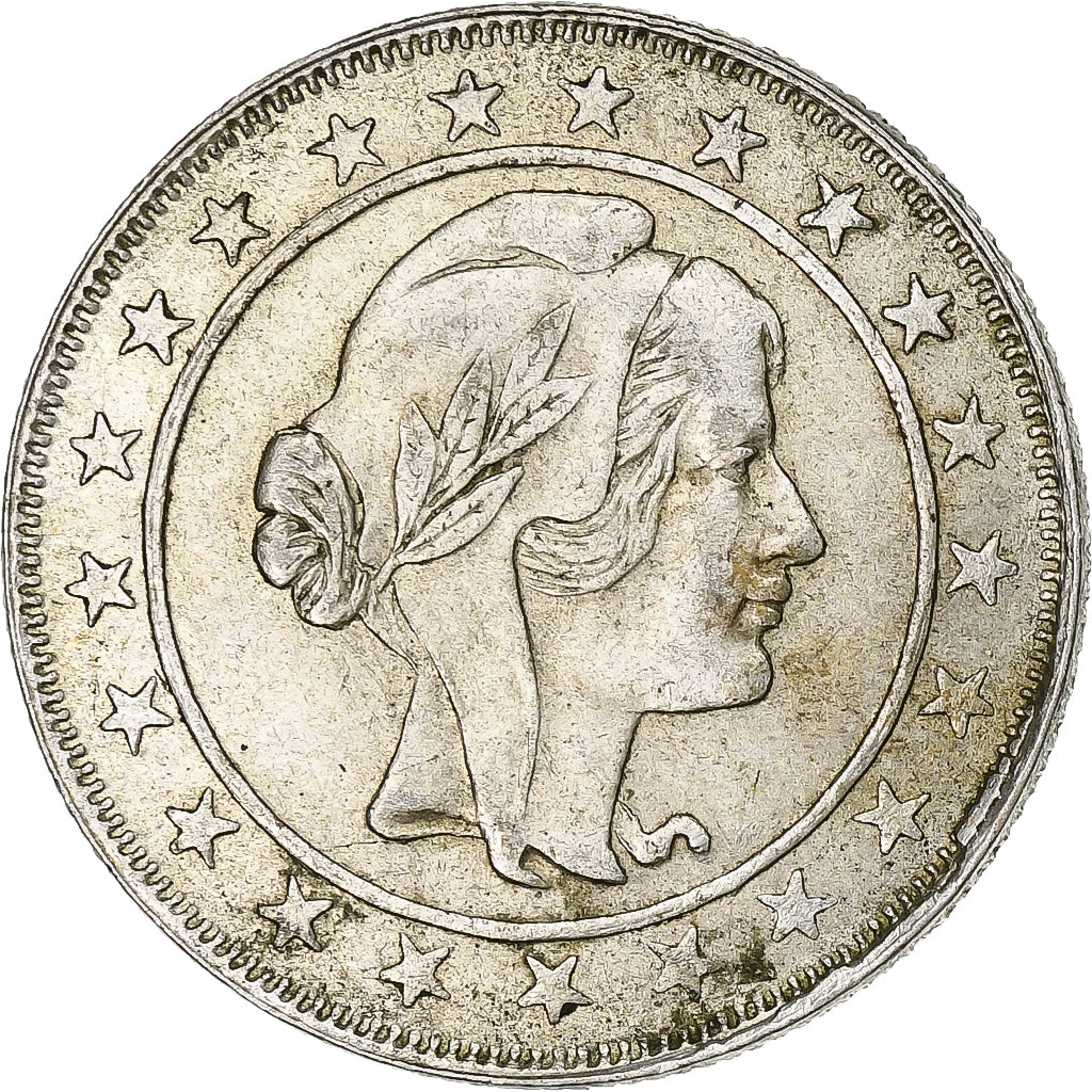 Coin, Brazil, 2000 Reis, 1929, AU(50-53), Silver, KM:526