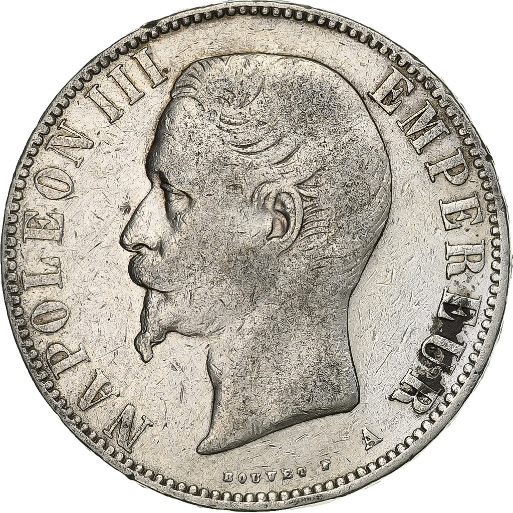 Frankrijk, Napoleon III, 5 Francs, 1855, Paris, Zilver, FR+, Gadoury:734