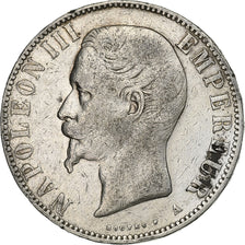 France, Napoleon III, 5 Francs, 1855, Paris, Silver, VF(30-35), Gadoury:734