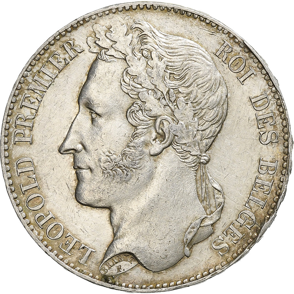 Belgium, Leopold I, 5 Francs, 5 Frank, 1849, Brussels, Silver, AU(50-53), KM:3.2
