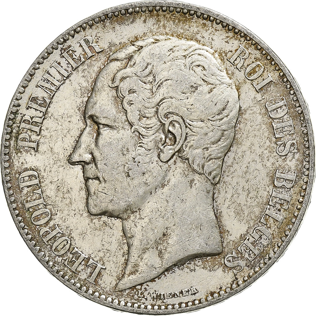 Belgium, Leopold I, 5 Francs, 1851, Brussels, Silver, EF(40-45), KM:17