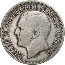 Coin, Serbia, Milan I, 5 Dinara, 1879, VF(30-35), Silver, KM:12