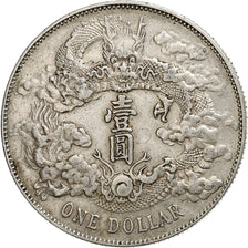 China, Dollar, 1911, KM:31, EF(40-45), Silver