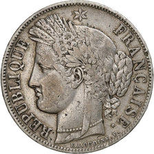 Francia, Cérès, 5 Francs, 1850, Paris, MB+, Argento, KM:761.1, Gadoury:719