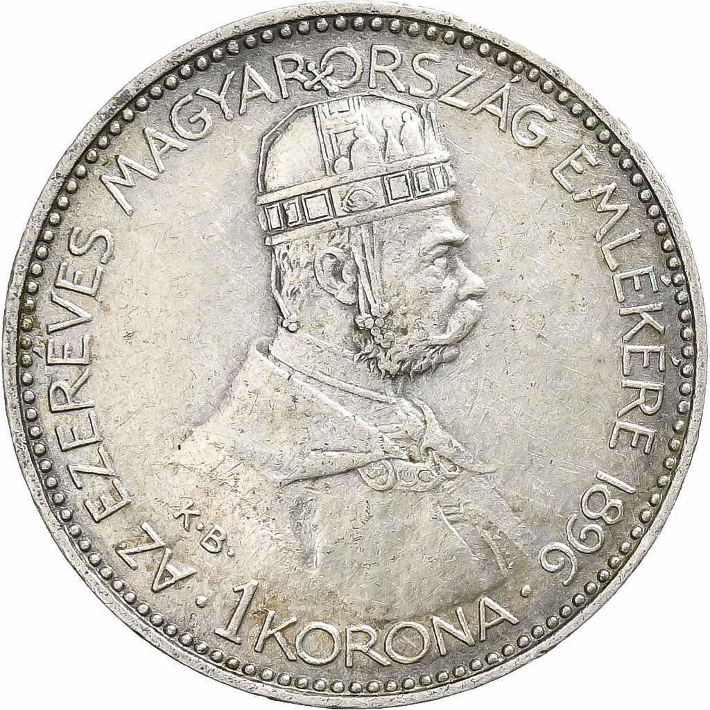 Coin, Hungary, Franz Joseph I, Korona, 1896, EF(40-45), Silver, KM:487