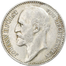LIECHTENSTEIN, Krone, 1904, KM #2, AU(55-58), Silver, 23, 4.98