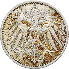 GERMANY - EMPIRE, Wilhelm II, Mark, 1914, Berlin, Silver, EF(40-45), KM:14