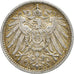 NIEMCY - IMPERIUM, Wilhelm II, Mark, 1914, Berlin, Srebro, EF(40-45), KM:14