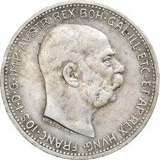 Coin, Austria, Franz Joseph I, Corona, 1913, AU(50-53), Silver, KM:2820