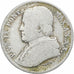 DEPARTAMENTY WŁOSKIE, PAPAL STATES, Pius IX, 20 Baiocchi, 1865, Rome, Srebro