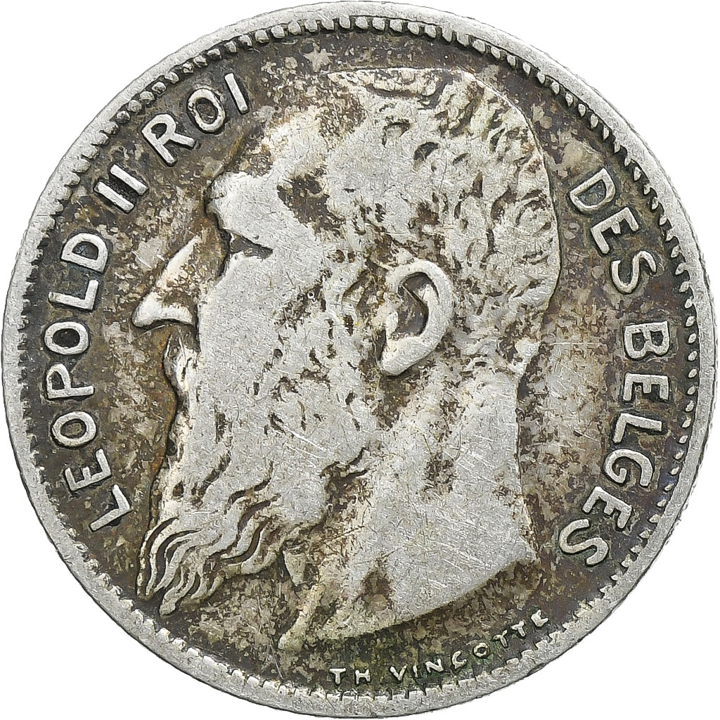 Belgium, Leopold II, Franc, 1904, Brussels, Silver, VF(20-25)