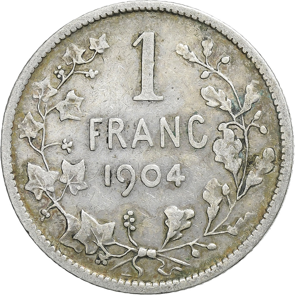 Belgium, Leopold II, Franc, 1904, Brussels, Silver, VF(20-25)