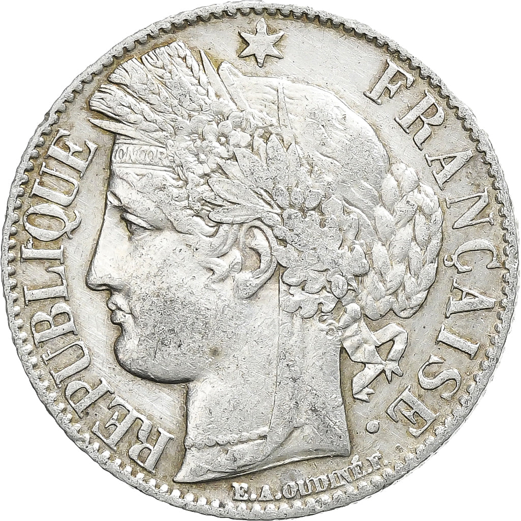 Münze, Frankreich, Cérès, Franc, 1887, Paris, SS, Silber, KM:822.1