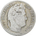FRANCE, Louis-Philippe, 1 Franc, 1841, Lille, VF(20-25), Silver, Gadoury #453,..