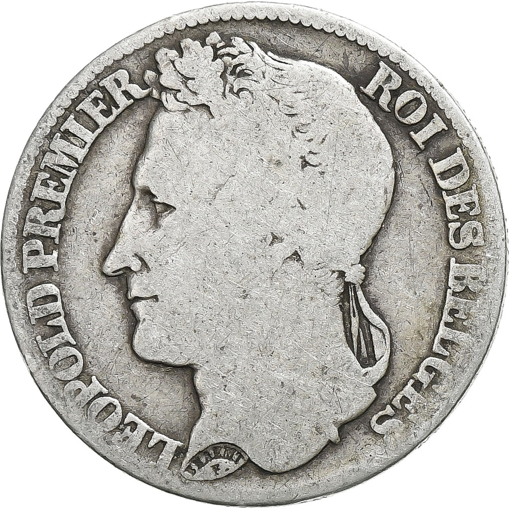 Bélgica, 1 Franc, 1840, Bruxelles, Plata, BC+, KM:234