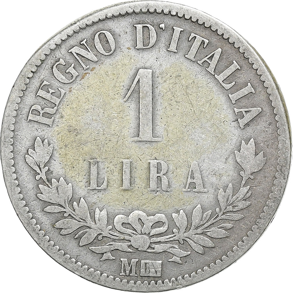 Italy, Vittorio Emanuele II, Lira, 1863, Milan, Silver, F(12-15), KM:15.1