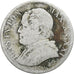 ITALIAN STATES, PAPAL STATES, Pius IX, Lira, 1866, Rome, Silver, VF(20-25)