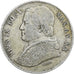 ITALIAN STATES, 20 Baiocchi, 1865, Roma, KM #1360, VF(30-35), Silver, 5.20
