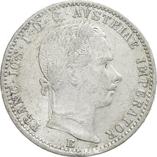 Autriche, Franz Joseph I, 1/4 Florin, 1860, Karlsburg, Argent, TTB, KM:2214