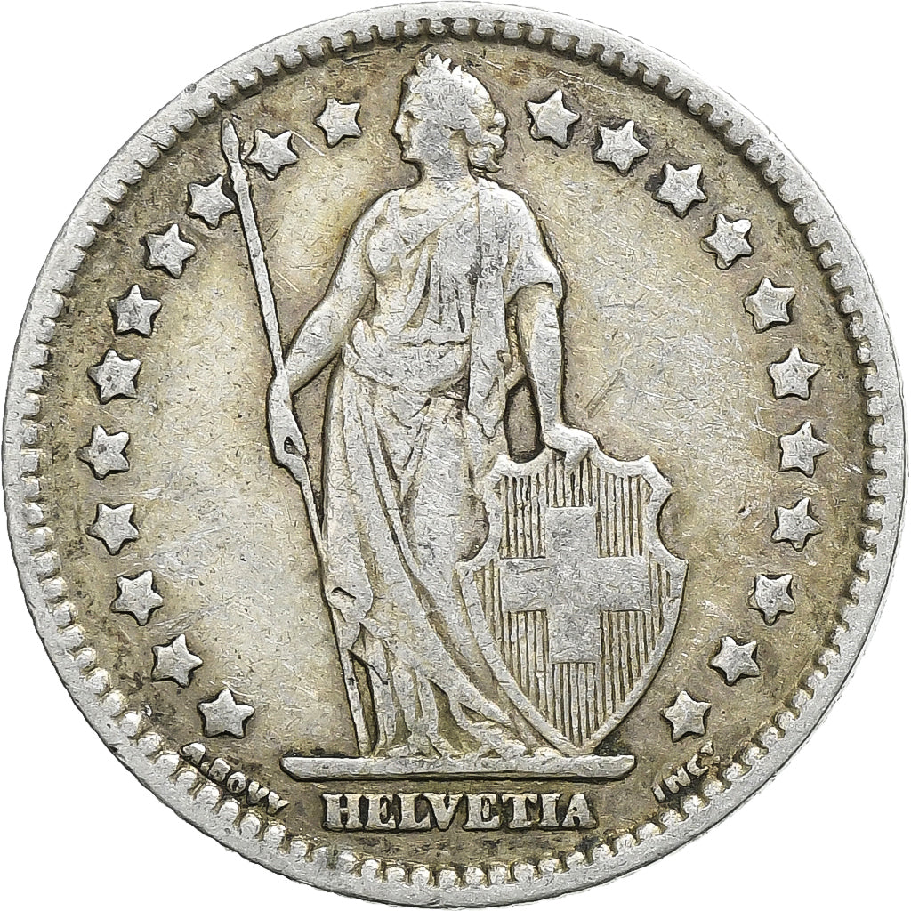 Switzerland, Franc, 1909, Bern, EF(40-45), Silver, KM:24