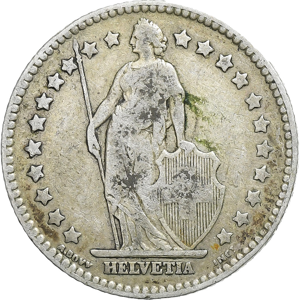 Coin, Switzerland, Franc, 1894, Bern, VF(20-25), Silver, KM:24