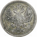 RUSSIA, 20 Kopeks, 1874, Saint-Petersburg, KM #22a.1, AU(55-58), Silver, 22,...