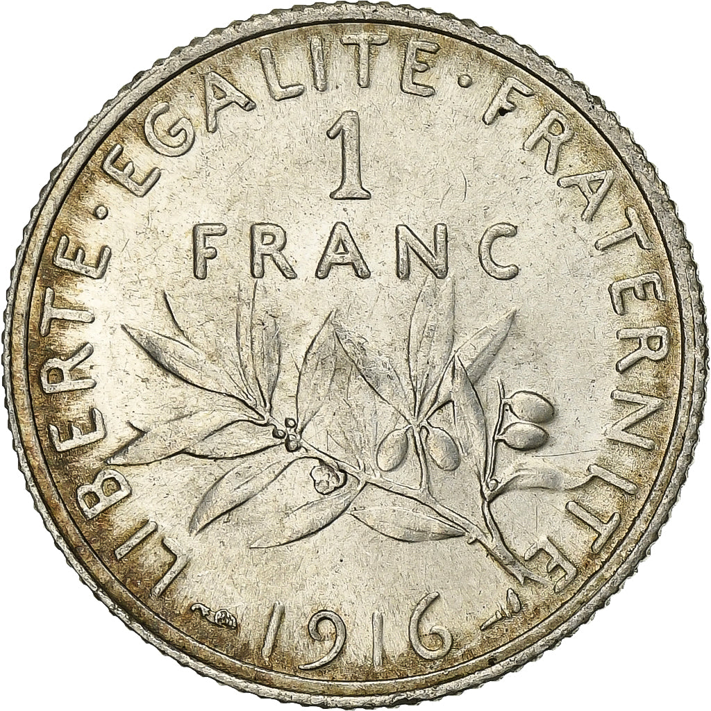Francia, Franc, Semeuse, 1916, Paris, Argento, SPL, Gadoury:467, KM:844.1