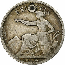 Svizzera, Franc, 1851, Bern, Argento, MB, KM:9