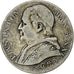 Italiaanse staten, PAPAL STATES, Pius IX, 2 Lire, 1866, Rome, Zilver, FR