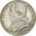 ITALIAN STATES, PAPAL STATES, Pius IX, 2 Lire, 1866, Rome, Silver, EF(40-45)