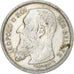 Belgio, Leopold II, 2 Francs, 2 Frank, 1909, Argento, BB, KM:58.1