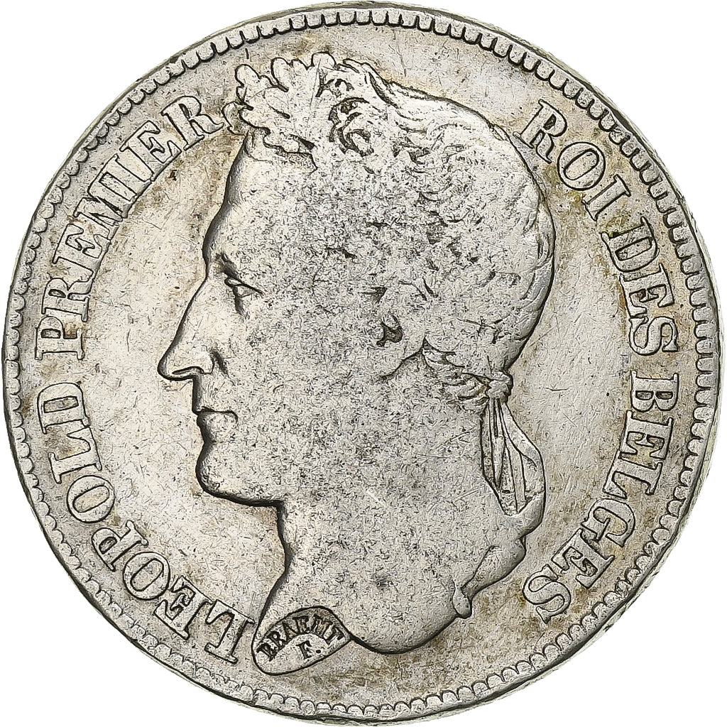 Coin, Belgium, Leopold I, 2 Francs, 2 Frank, 1843, VF(20-25), Silver, KM:9.2