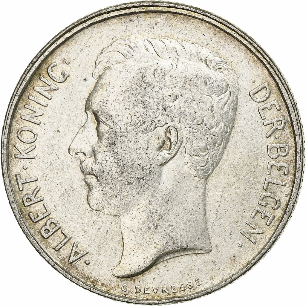 Belgium, Albert I, 2 Francs, 2 Frank, 1912, Silver, AU(50-53), KM:75