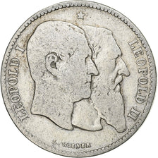 Monnaie, Belgique, Leopold II, 2 Francs, 2 Frank, 1880, B+, Argent, KM:39