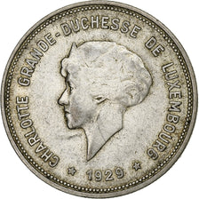 Luxembourg, Charlotte, 5 Francs 1929, KM 38