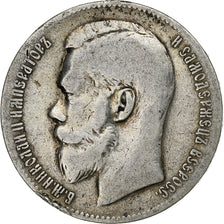 Coin, Russia, Nicholas II, Rouble, 1899, Brussels, VF(30-35), Silver, KM:59.1