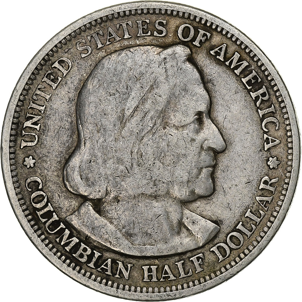 USA, Half Dollar, 1893, U.S. Mint, Colombia Exposition, Srebro, EF(40-45)