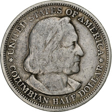 USA, Half Dollar, 1893, U.S. Mint, Colombia Exposition, Srebro, EF(40-45)