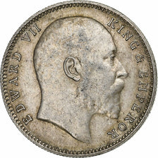 Coin, INDIA-BRITISH, Edward VII, Rupee, 1906, EF(40-45), Silver, KM:508